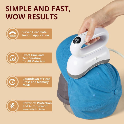 [All in one]HTVRONT Auto Heat Press 2+Tumbler Heat Press+Hat Heat Press+All in One Bundle(Multicolor HTV Roll*20+150 sheets Sublimation Paper A4+Sublimation HTV Roll+PUFF HTV*8+Tumbler Blanks*4+Canvas Bags*6+Cap*2+Tools≥237 ￡)