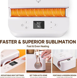 [All-in-One Bundle] HTVRONT H17 Phone Case Heat Press + HTVRONT Auto Heat Press + HTVRONT Tumbler Heat Press + Accessories Bundle