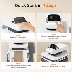 HTVRONT Auto Heat Press 2 - Smart 230V,Your Smartest Solution of Heat Transferring.For DTF,HTV,Sublimation,PUFF.Heat Press Machine for T shirt,hat,jacket,pillow,ceramic,hoodie, and more