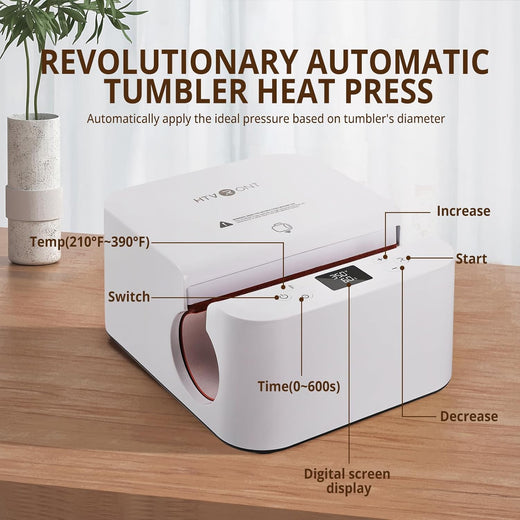 [Everything Bundle] Auto Heat Press + Tumbler Heat Press + Accessories Bundle