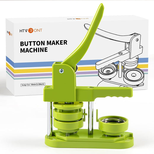 [Premium Bundle] Button Maker Machine 58mm & Great Value Box(110pcs Button Supplies+50sheets Printable waterproof Vinyl+Cutting Mat≥￡30）