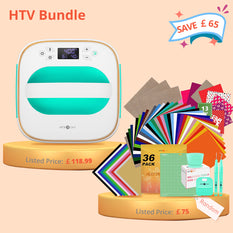 [HTV Bundle] T shirt Heat Press Machine - 10"X10"&Great Value Random Box (≥50sheets HTV + Cutting mat + Random Tools ≥￡60)