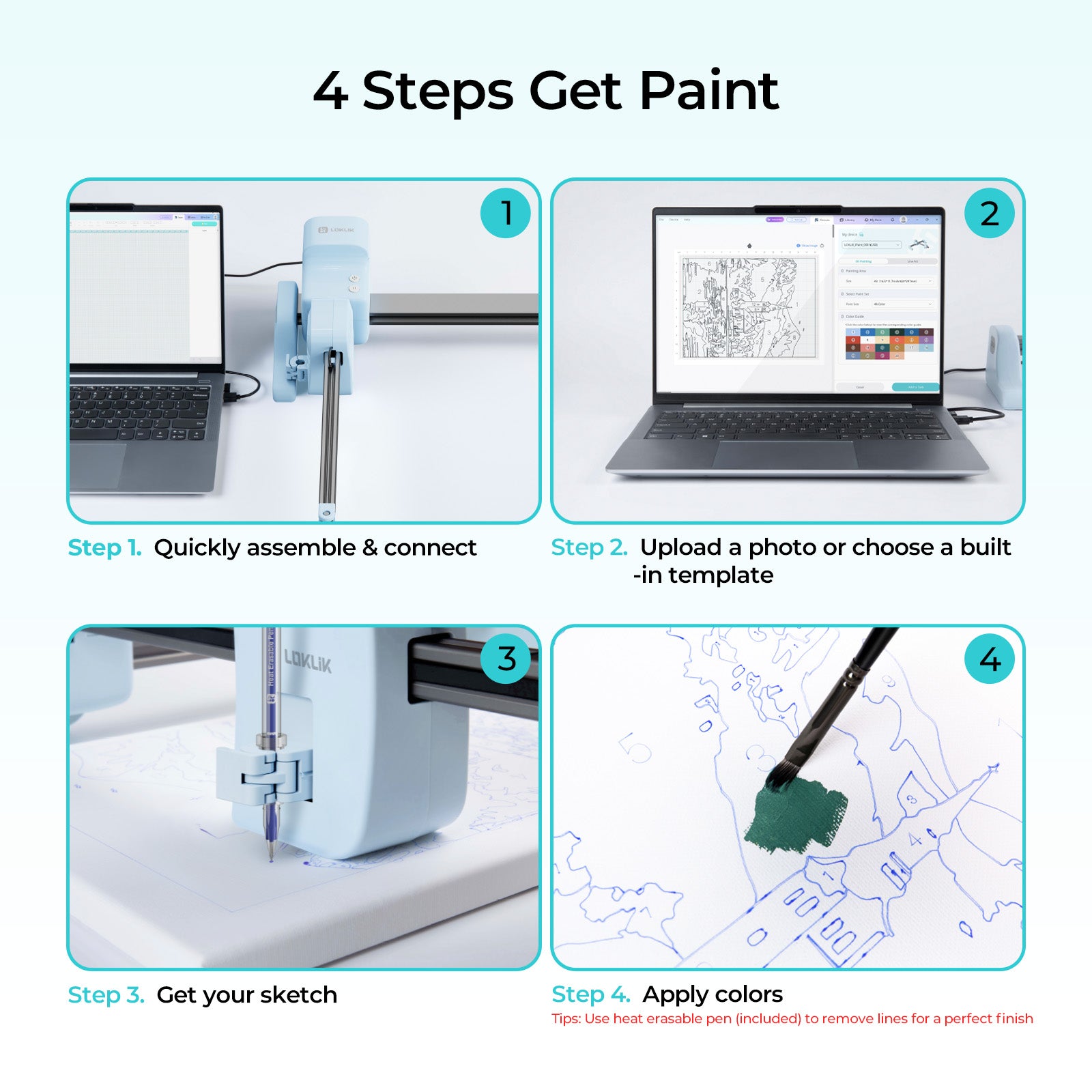 LOKLiK iPaint | AI-Powered Paint by Numbers