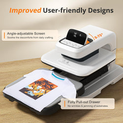 HTVRONT Auto Heat Press 2 - Smart 230V,Your Smartest Solution of Heat Transferring.For DTF,HTV,Sublimation,PUFF.Heat Press Machine for T shirt,hat,jacket,pillow,ceramic,hoodie, and more