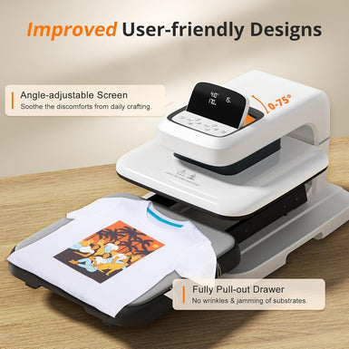 [Machine bundle] HTVRONT Auto Heat Press 2 - 15"x15" + Mini Heat Press Machine