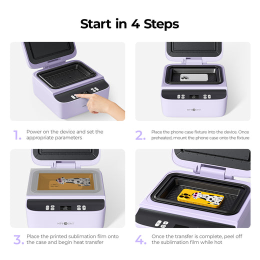 [All-in-One Bundle] HTVRONT H17 Phone Case Heat Press + HTVRONT Auto Heat Press + HTVRONT Tumbler Heat Press + Accessories Bundle