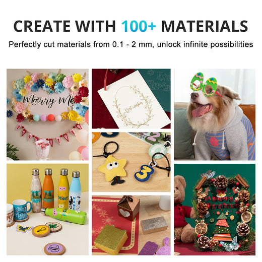 [Everything Bundle] LOKLiK iCraft™ Cutting Machine + Everything Bundle (36 sheets HTV, 8 sheets adhesive vinyl, 25 sheets printable vinyl, cutting mat, weeding tools)