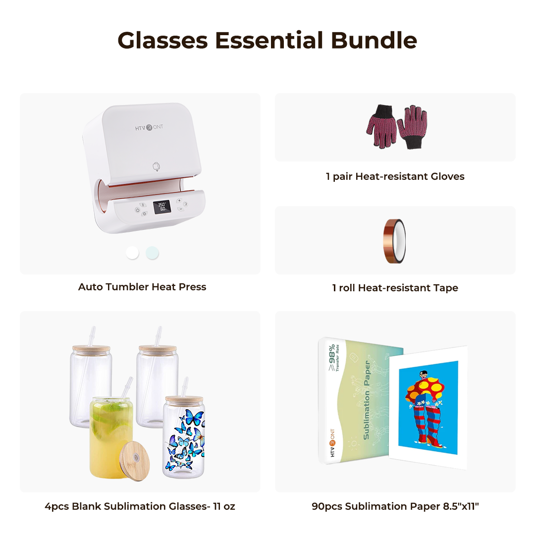 HTVRONT Auto Tumbler Heat Press 230V - Suits Various Tumbler,Mug,Glass,Cup&Bottle 10-30oz