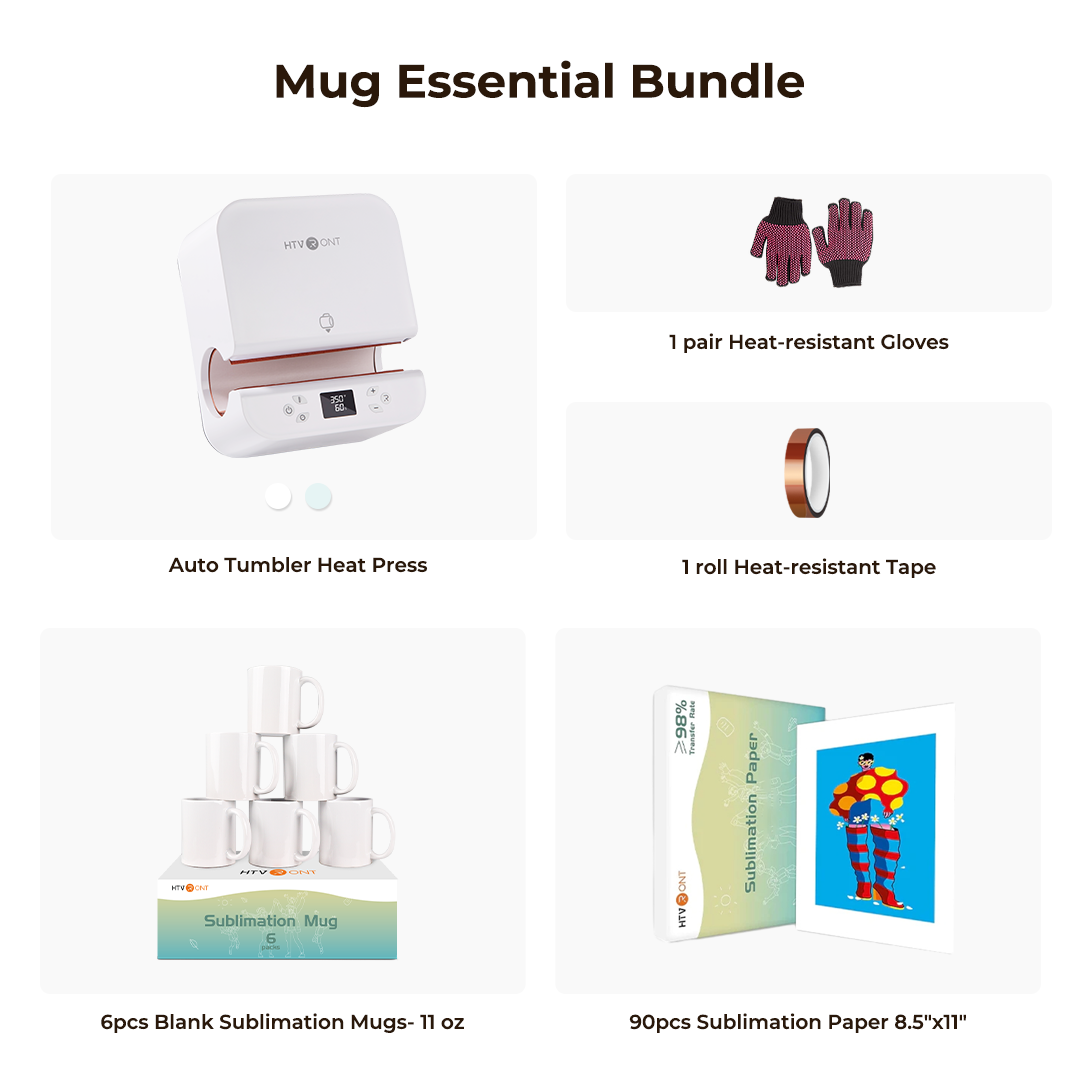 HTVRONT Auto Tumbler Heat Press 230V - Suits Various Tumbler,Mug,Glass,Cup&Bottle 10-30oz