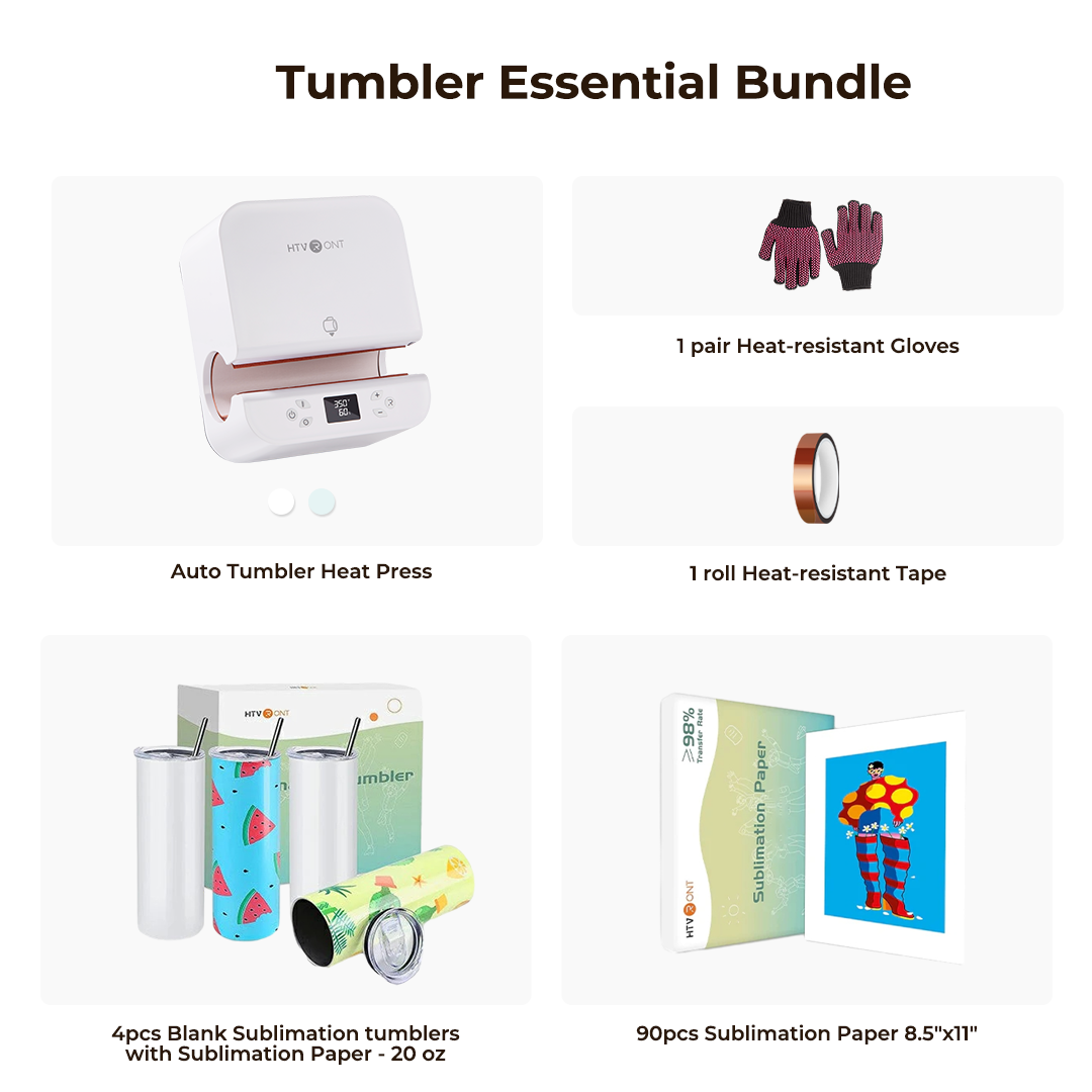 HTVRONT Auto Tumbler Heat Press 230V - Suits Various Tumbler,Mug,Glass,Cup&Bottle 10-30oz