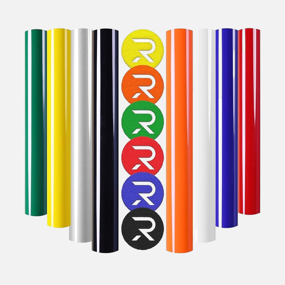 Puff Heat Transfer Vinyl 8 Sheets Assorted Colours （12“x10"）