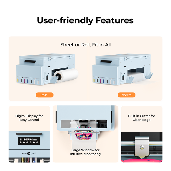 HTVRONT D1 DTF Printer