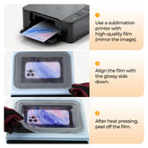A4 Sublimation Film Bundle - 5/20/60 Sheets, For H17 Phone Case Heat Press