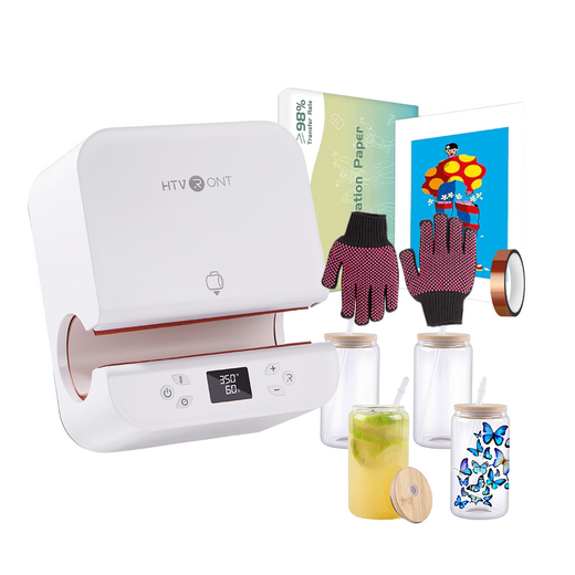 [Glasses Bundle] Tumbler Heat Press + Glasses Essential Bundle - White