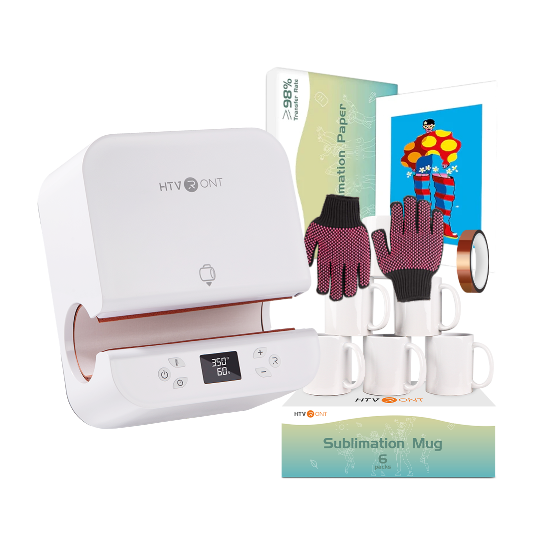 HTVRONT Auto Tumbler Heat Press 230V - Suits Various Tumbler,Mug,Glass,Cup&Bottle 10-30oz