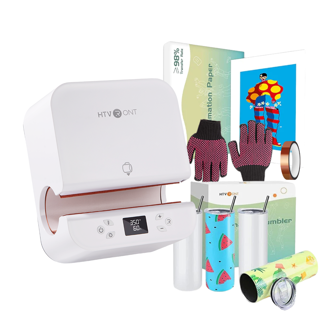 White Mug heat press with accessories