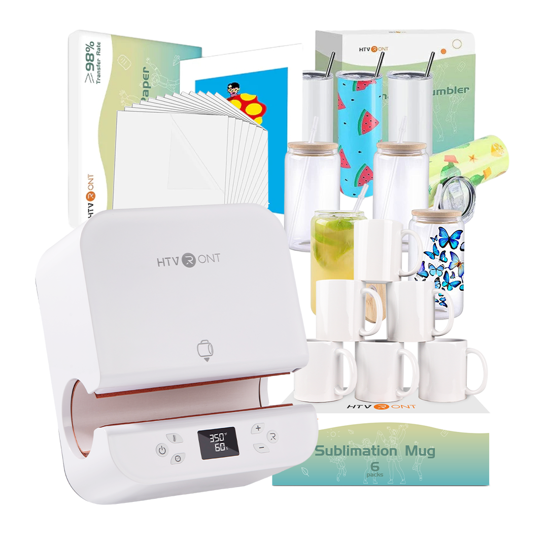 HTVRONT Auto Tumbler Heat Press 230V - Suits Various Tumbler,Mug,Glass,Cup&Bottle 10-30oz