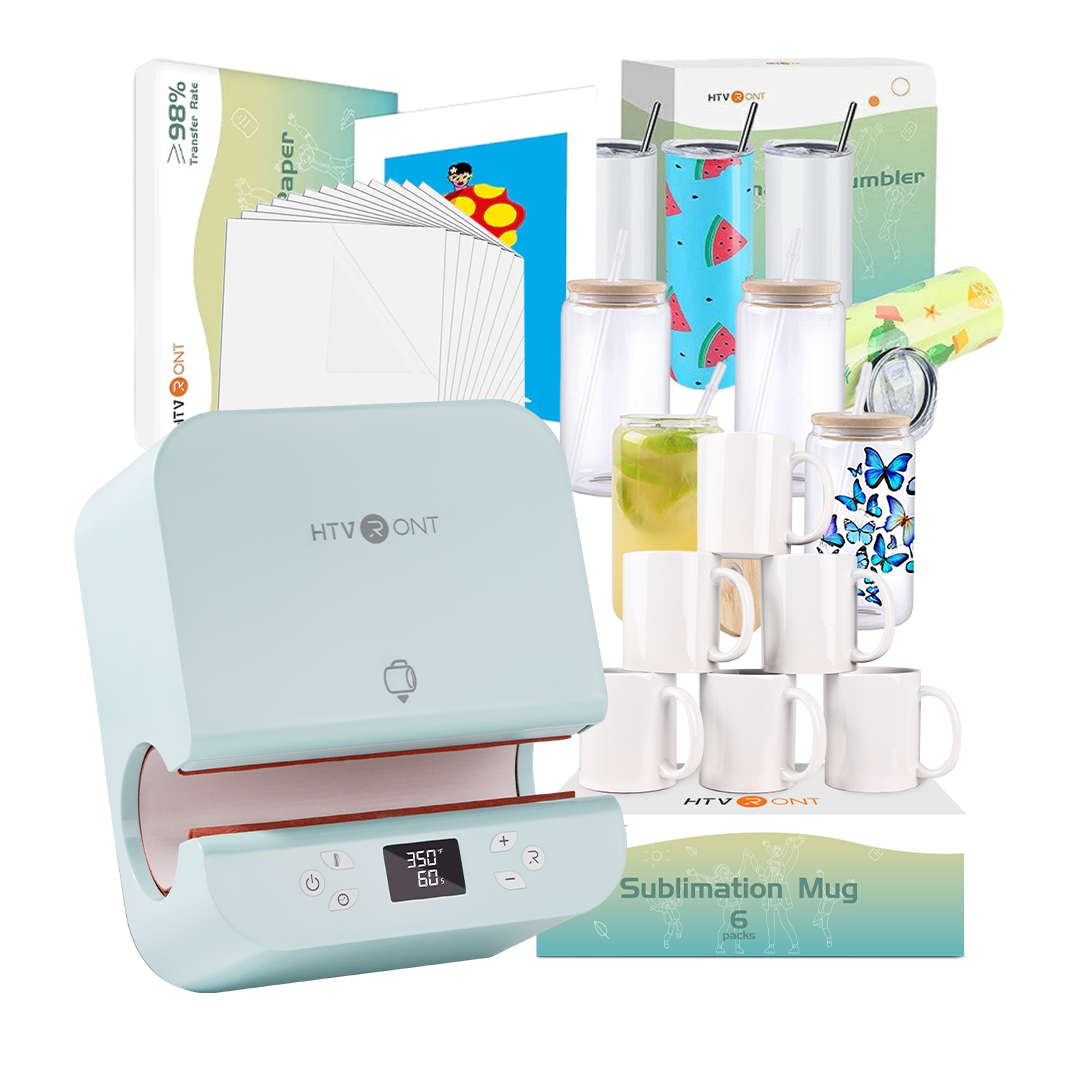 HTVRONT Auto Tumbler Heat Press 230V - Suits Various Tumbler,Mug,Glass,Cup&Bottle 10-30oz