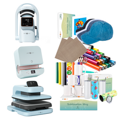 [All-in-one Bundle] Auto Heat Press 2 + Tumbler Heat Press + Hat Heat Press + Accessories Bundle