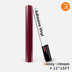 Permanent Adhesive Vinyl Roll - 12"x5 Ft （35 Colors)