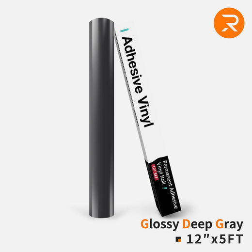 Permanent Adhesive Vinyl Roll - 12"x5 Ft （35 Colors)