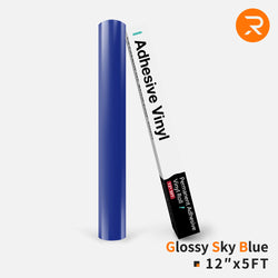 Permanent Adhesive Vinyl Roll - 12"x5 Ft （35 Colors)