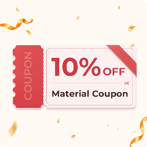10% OFF Material Coupon