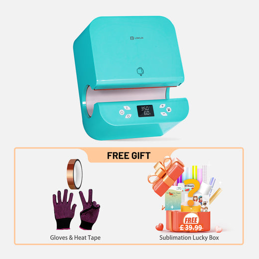 LOKLIK Auto Tumbler Heat Press Machine 230V With Vinyl Box For Free- S ...