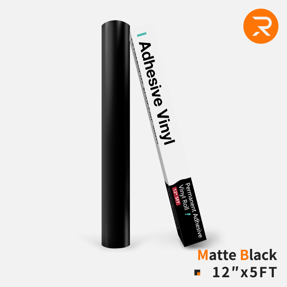 Permanent Adhesive Vinyl Roll 12"x5 Ft (35 Colours)