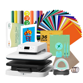 HTVRONT Auto Heat Press Machine 15" x 15" 230V - (2 Colors)