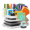 [Premium Bundle] Auto Heat Press Machine 2 + Heat Press Accessories Premium Bundle - Daisy White