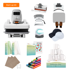 HTVRONT A100 Auto Multi Heat Press, Start-Up Kit