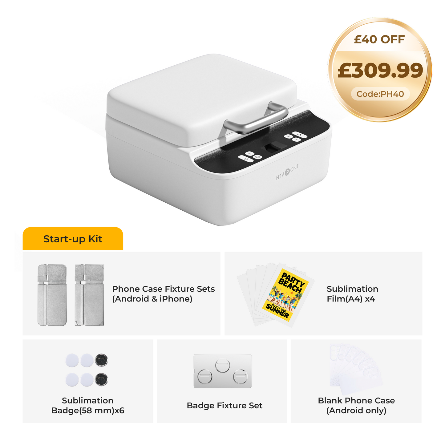 HTVRONT H17 Phone Case Heat Press