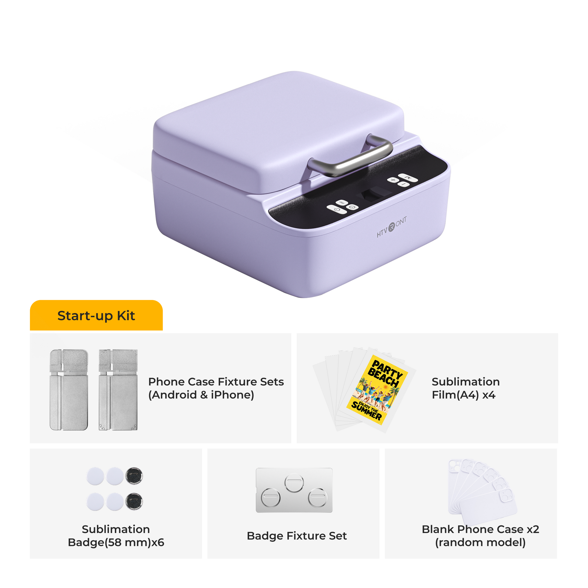 purple phone case heat press stand-up kit