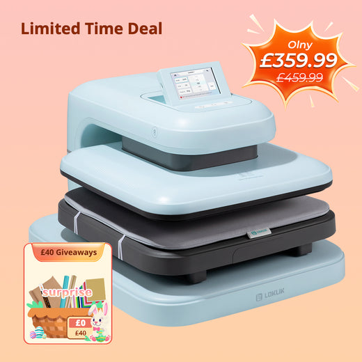 LOKLiK Auto Heat Press 2 - Smart 230V,Your Smartest Solution of Heat Transferring.For DTF,HTV,Sublimation,PUFF.Heat Press Machine for T shirt,hat,jacket,pillow,ceramic,hoodie, and more