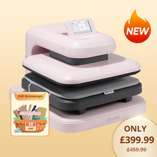LOKLiK Auto Heat Press 2 - Smart 230V,Your Smartest Solution of Heat Transferring.For DTF,HTV,Sublimation,PUFF.Heat Press Machine for T shirt,hat,jacket,pillow,ceramic,hoodie, and more