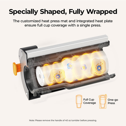 HTVRONT A200H Auto Handle Tumbler Heat Plate Kit