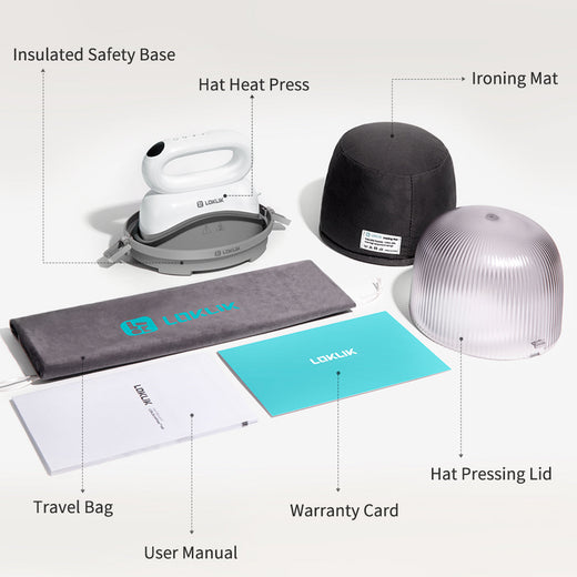 LOKLiK ImPress™Hat Heat Press Machine with Multifunctional Design,for cap & hats-Blue