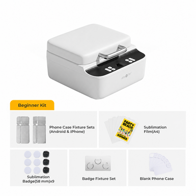 HTVRONT H17 Phone Case Heat Press, Beginner Kit - Daisy White