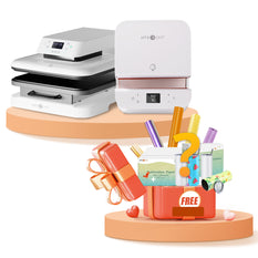 [Machine bundle]HTVRONT/LOKLiK Auto+Tumbler Heat Press Machine & Free Materials Lucky Box