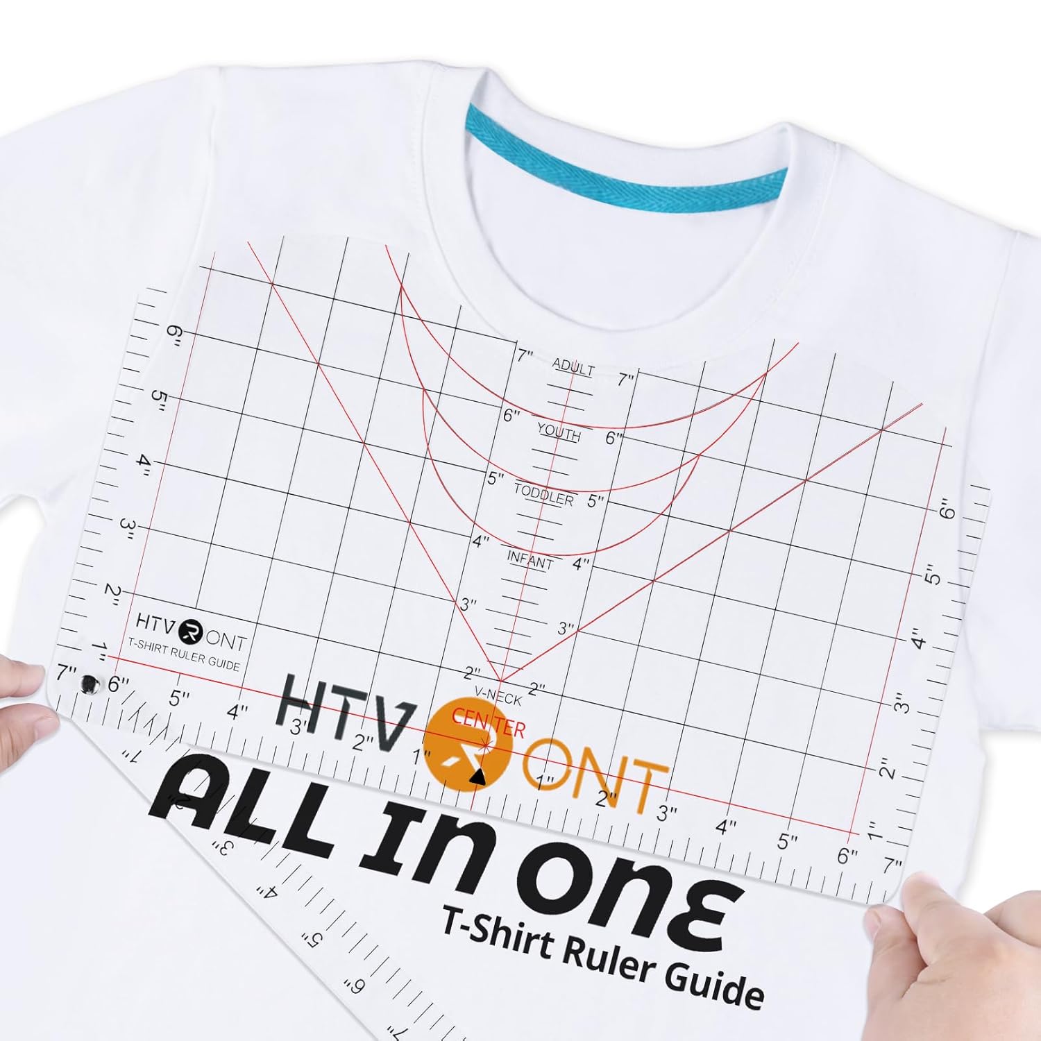 All-in-ONE T Shirt Ruler Guide for Vinyl Alignment – HTVRONT UK Store