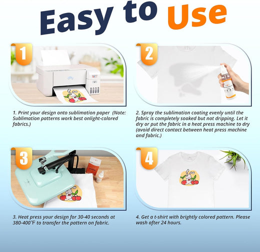 Sublimation Coating Spray for Cotton Shirts - Upgrade Version 150ml