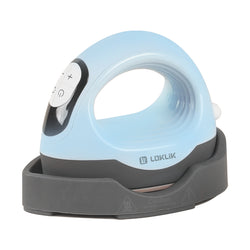 LOKLiK Mini3 Heat Press Machine 220-240V - Customized Temp & Time, Larger Flat Curved Plate(3 colors)Small Heat Press Machine for T-Shirts, Hats, Mugs,Bags,Hats with Digital Display, Memory Function, and Insulated Base.