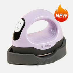 LOKLiK Mini3 Heat Press Machine 220-240V - Customized Temp & Time, Larger Flat Curved Plate(3 colors)Small Heat Press Machine for T-Shirts, Hats, Mugs,Bags,Hats with Digital Display, Memory Function, and Insulated Base.