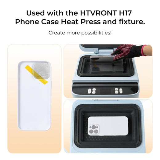 [Pre-Order] Sublimation Blank Glossy Phone Case Set - 6 Pcs,For H17 Phone Case Heat Press