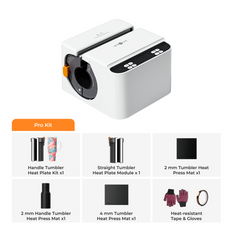 HTVRONT A200 Auto Tumbler Heat Press, Pro Kit - Daisy White