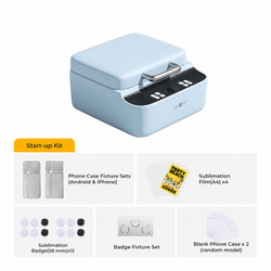 HTVRONT H17 Phone Case Heat Press, Start-up Kit - Bubble Blue