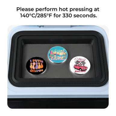 58mm Sublimation Badge For H17 Phone Case Heat Press - 60 Pcs