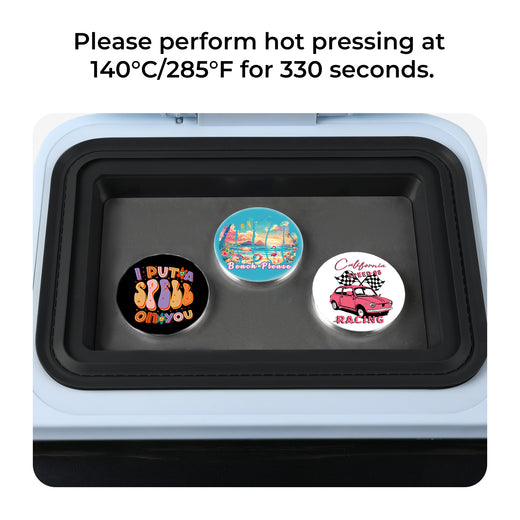 58mm Sublimation Badge For H17 Phone Case Heat Press - 60 Pcs