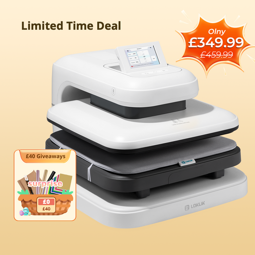 LOKLiK Auto Heat Press 2 - Smart 230V,Your Smartest Solution of Heat Transferring.For DTF,HTV,Sublimation,PUFF.Heat Press Machine for T shirt,hat,jacket,pillow,ceramic,hoodie, and more
